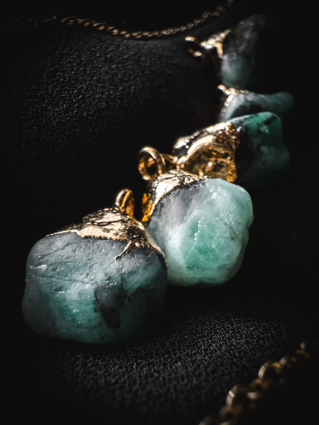 Emerald and Gold Necklace