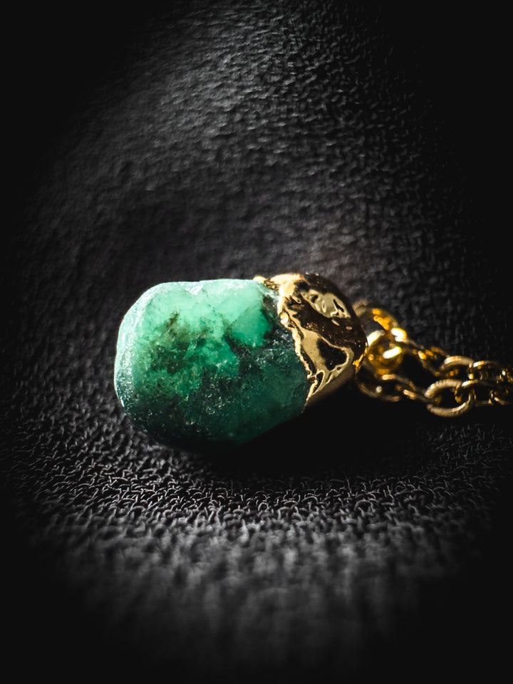 Emerald and Gold Necklace