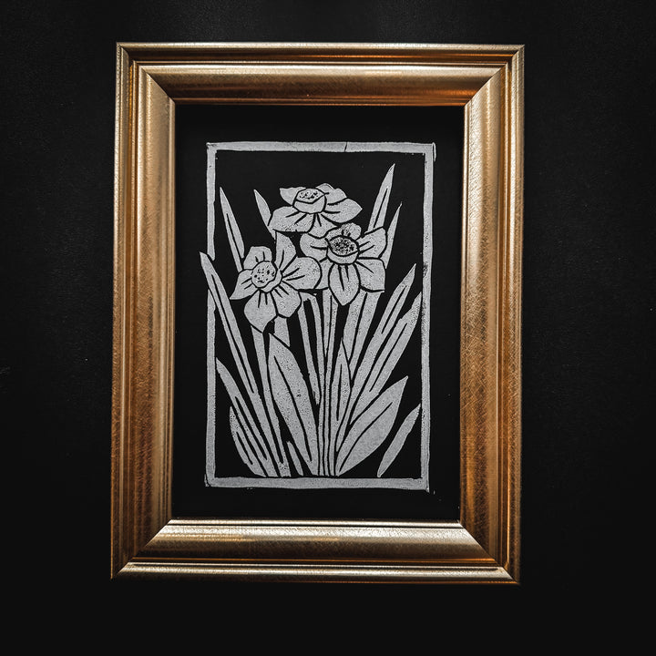 Daffodil Block Print