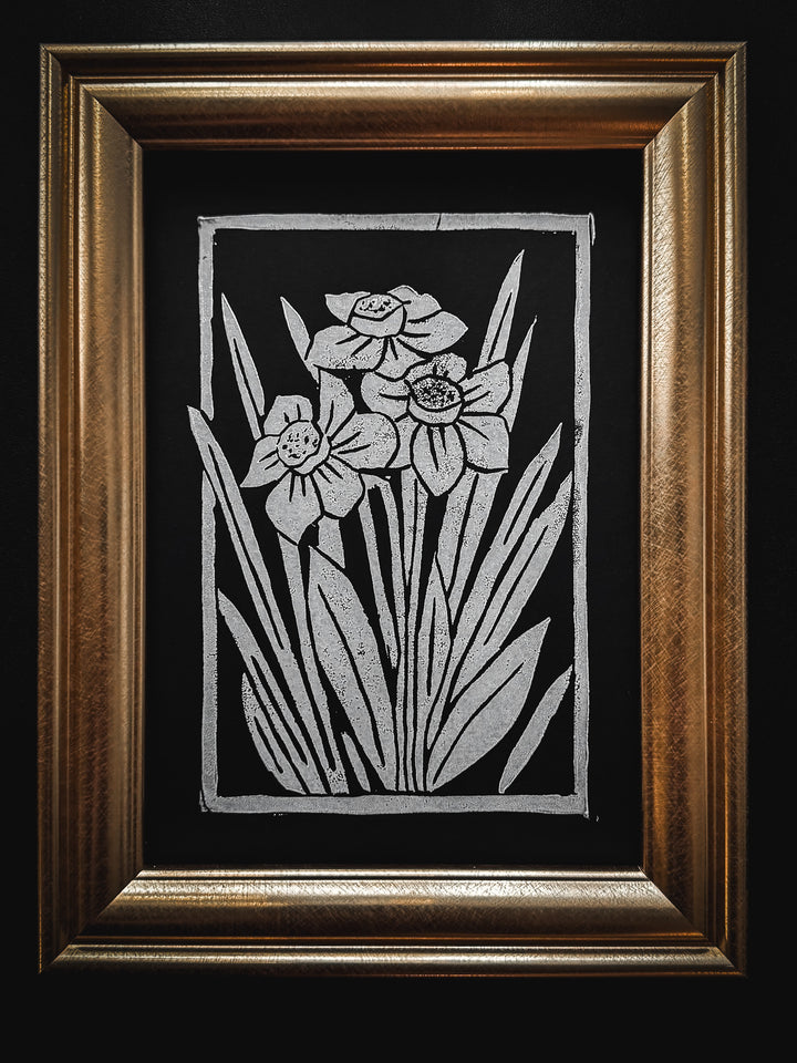 Daffodil Block Print