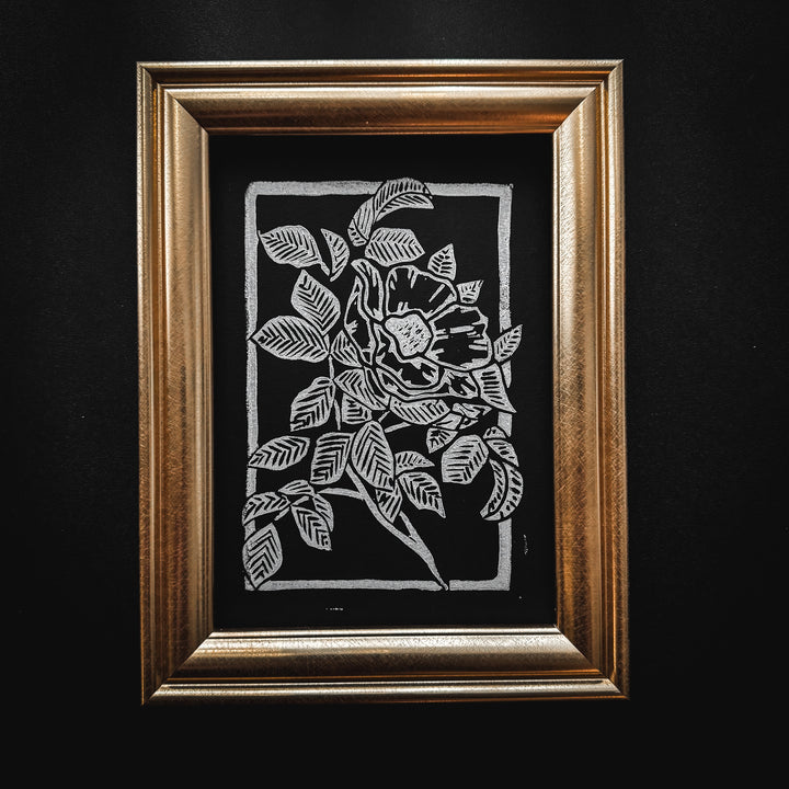 Rose Block Print
