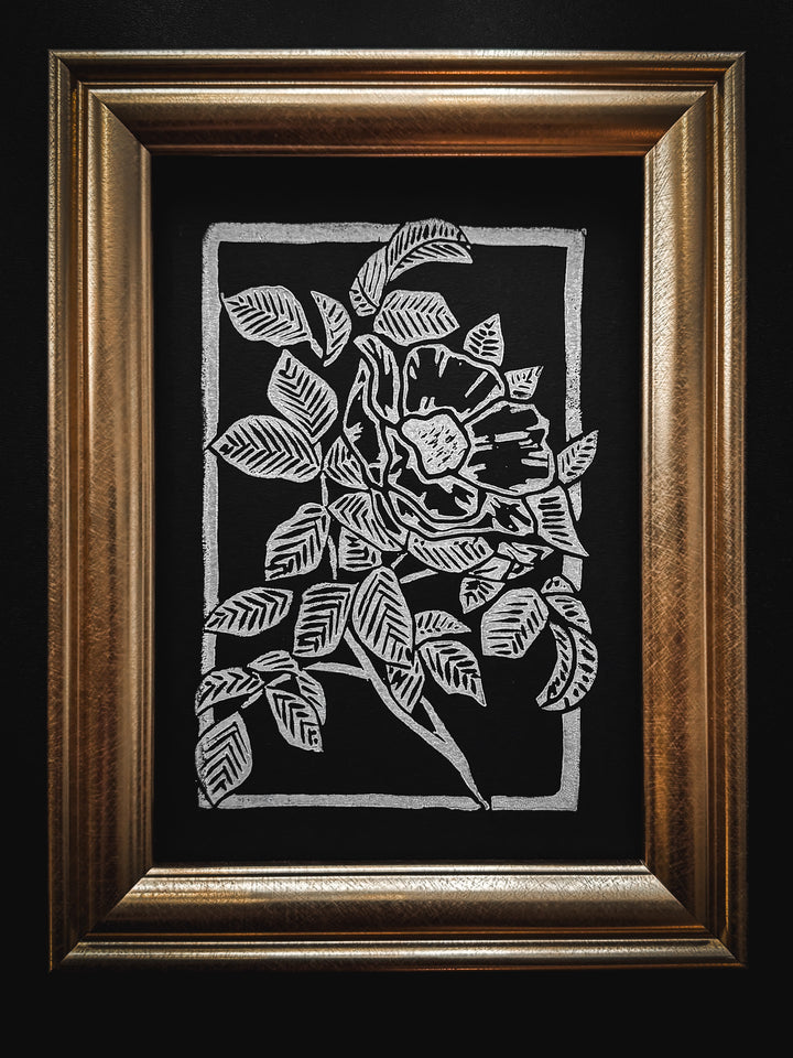 Rose Block Print