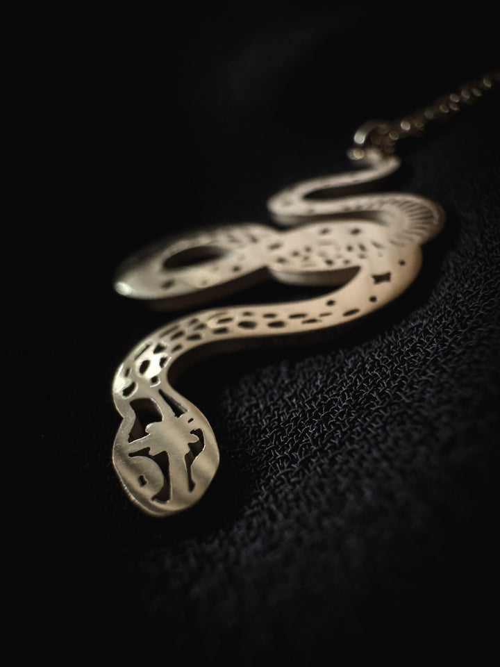 Serpens | Gold Snake Necklace