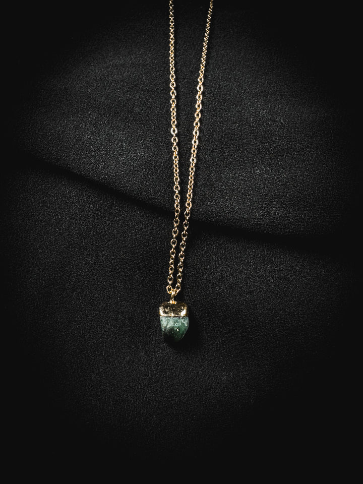 Emerald and Gold Necklace